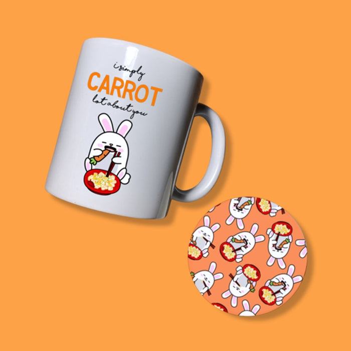 Carrot Mug & Coaster Set