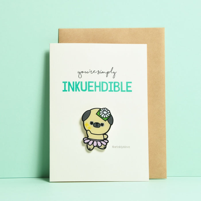 Inkuehdible Pin Badge Card