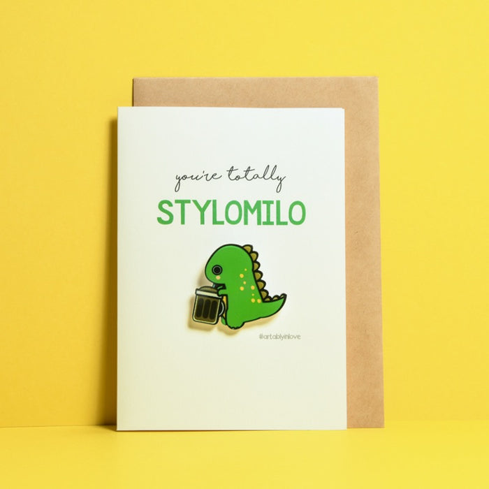 Stylomilo Pin Badge Card