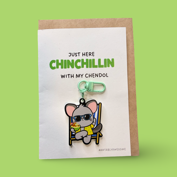 Chinchillin Hawker - Keychain Card