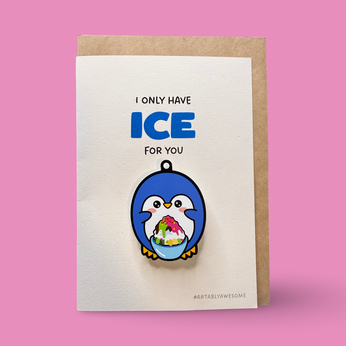 Ice Hawker - Pin Badge Card