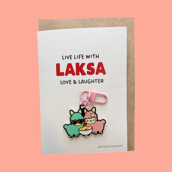 Laksa Hawker - Keychain Card