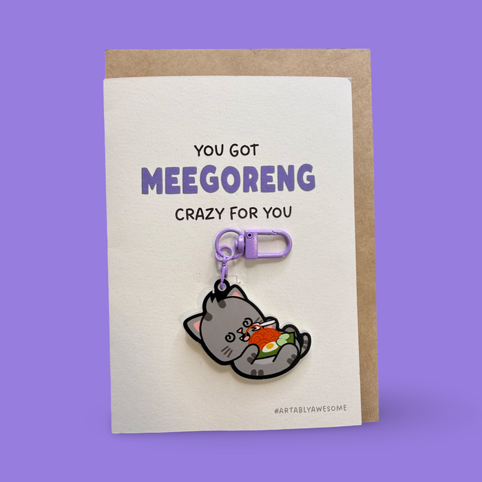 Mee Goreng Hawker - Keychain Card