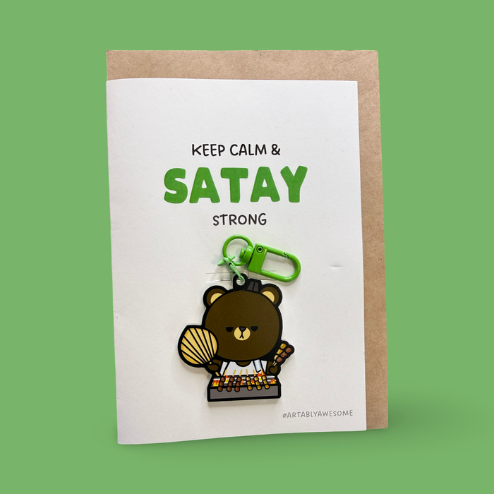 Satay Hawker - Keychain Card