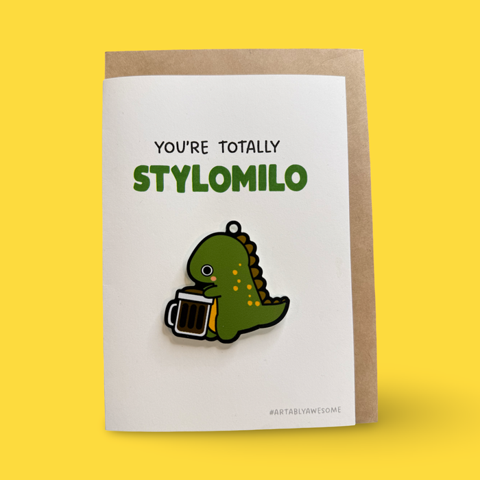 Stylo Milo Hawker - Pin Badge Card