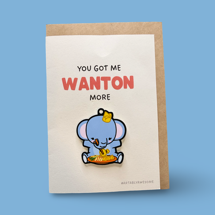 Wanton Hawker - Pin Badge Card