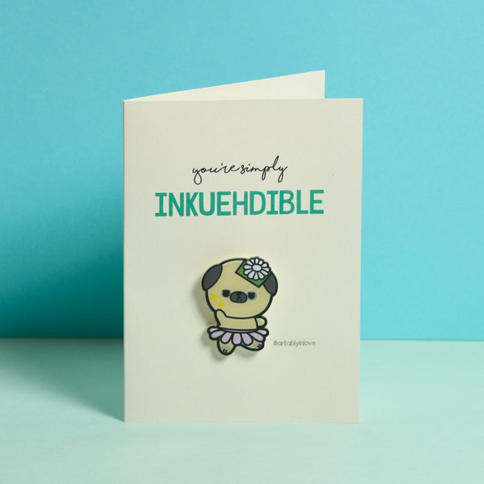 Inkuehdible Pin Badge Card