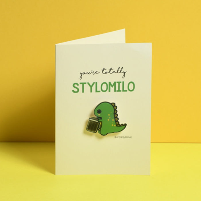 Stylomilo Stylomilo Pin Badge Card — Artably
